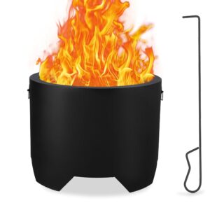 24 inch Smokeless Fire Pit, Wood Burning Fireplaces, Portable Outdoor Firepit, Ideal for for Backyard, Patio, Garden,Picnic, Camping