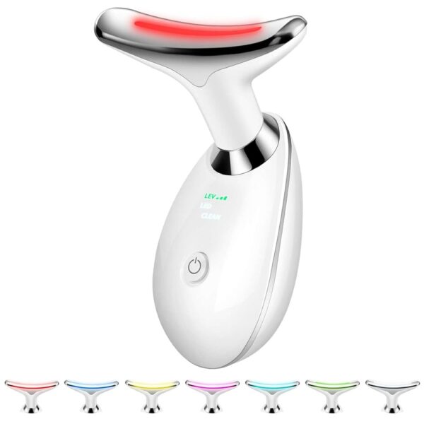 7 Color Light Based Multifunctional Facial Massager, Face Massager Tool for Skin Care at Home, White