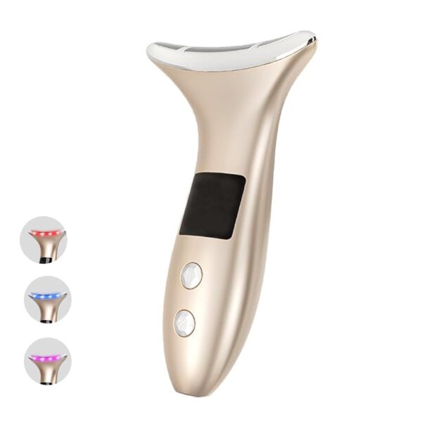 8 Modes&3 Color Facial-Massager-Device(Gold)