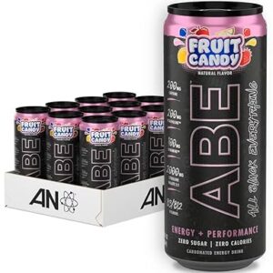 All Black Everything Sugar Free Energy Drink | Fruit Candy | 0 Calories | 12 Pack | 200mg Natural Caffeine | Pre-Workout Sport Drink for Men and Women