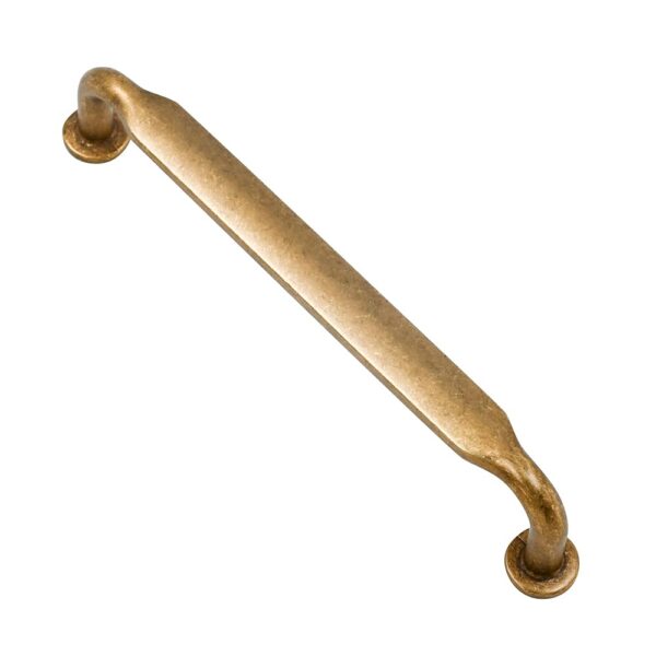 Alzassbg 10 Pack Antique Brass Cabinet Handles, 5 Inch(128mm) Hole Centers Arch Modern Cabinet Pulls Kitchen Cabinets Hardware for Cabinets and Drawers AL3503AB
