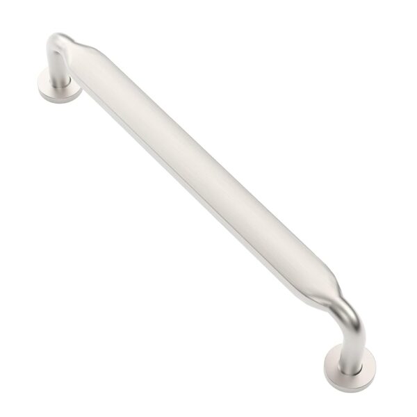 Alzassbg 6 Pack Brushed Satin Nickel Cabinet Handles, 5 Inch(128mm) Hole Centers Arch Modern Cabinet Pulls Kitchen Cabinets Hardware for Cabinets and Drawers AL3503SN