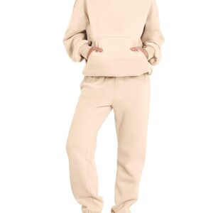 ANRABESS Womens 2 Piece Outfits Lounge Hoodie Oversized Sweatshirt Jogger Sweatpants Y2K Tracksuit Sweatsuit Set Fall Clothes