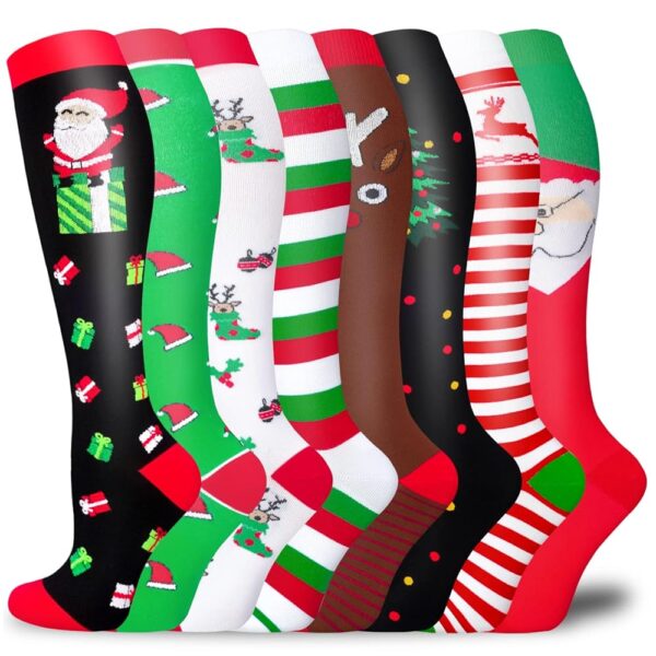 Aoliks Medical Compression Socks for Women & Men, Support Knee High Socks for Running,Nurses,Travel