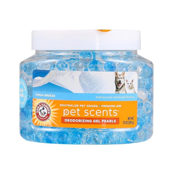 Arm & Hammer for Pets Air Care Pet Scents Deodorizing Gel Beads in Fresh Breeze | 12 oz Pet Odor Neutralizing Gel Beads with Baking Soda | Air Freshener Beads for Pet Odor...