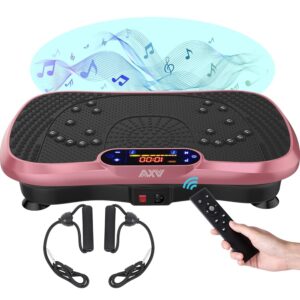 AXV Vibration Plate Fitness Platform Exercise Machine Vibrating Lymphatic Drainage Shaking Full Body Shaker Workout Vibrate Stand Shake Board Sport Gym for Weight Loss Fat...