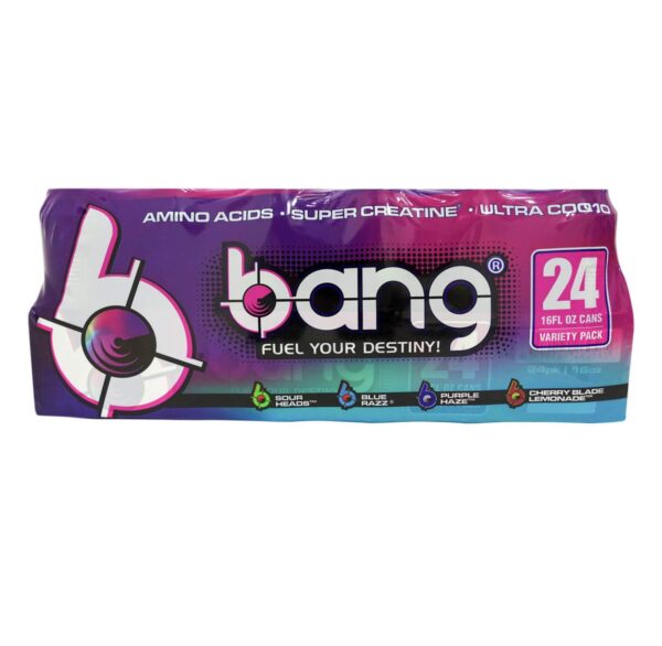 Bang Bang Fuel Your Destiny Cans Variety Pack 24 X 16 FL Ounce Total Net Wt 384 Fl Ounce , 384 Fl Ounce