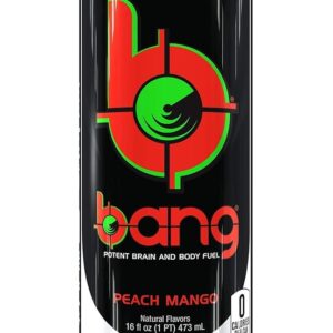 Bang Energy Bang Peach Mango, 16 Fl Oz Can