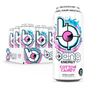 Bang Energy Cotton Candy, Sugar-Free Energy Drink, 16-Ounce (Pack of 12)