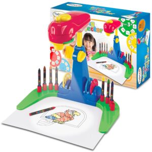 Ben Franklin Toys Drawing Projector for Kids 3 & Up | Preschool Tracing Projector Kit Includes 32 Animal Drawings on 4 Sturdy Discs, 8 Crayons & 1 Pad of Drawing Paper for Fun...