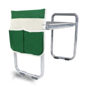 BESTHLS Garden Kneeler and Seat, Foldable Garden Stool Heavy Duty Gardening Bench for Kneeling Sitting to Prevent Knee & Back Pain, Tool Pouch Gloves Included Ideal for Women...