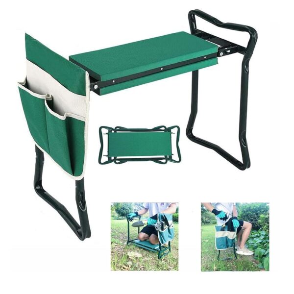 BESTHLS Garden Kneeler and Seat - Heavy Duty Folding Stool for Gardening, Protects Knees and Back, Supports up to 330 lbs - Ideal for Gardeners