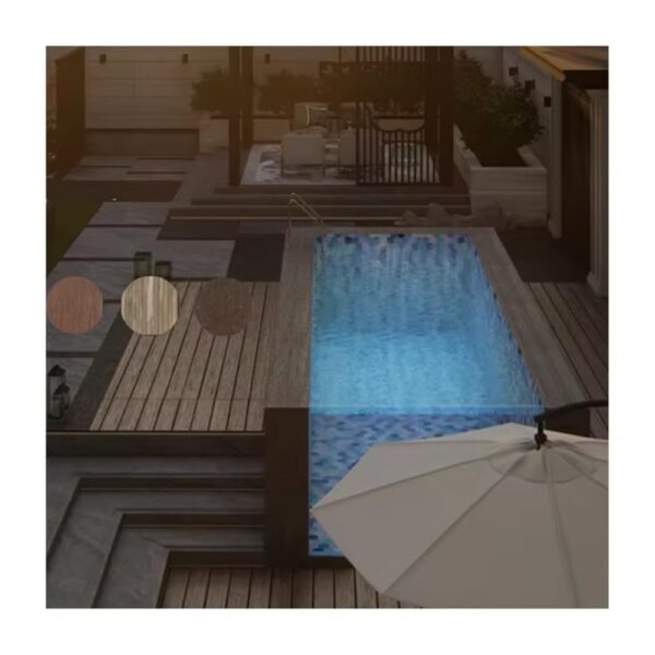 Big Backyard Pool Swim Outdoor 30 Years Non-Yellowing Glass Panel Wall Window Prefab Swimming Pools
