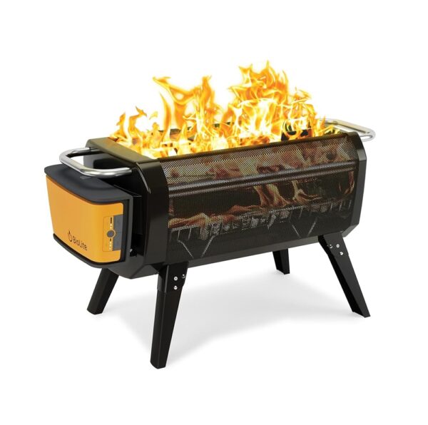 BioLite FirePit+ Smokeless Fire Pit and Grill, Charcoal and Wood Burn with Integrated Fan