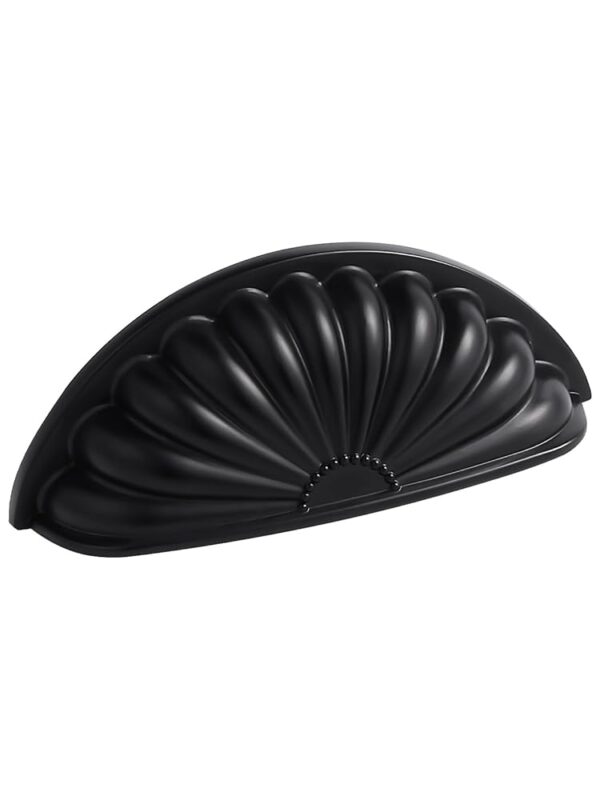 Black Cabinet Cup Pulls 3" Hole Center 2 Pack Matte Drawer Pulls Kitchen Hardware Cabinet Handles Dresser Handles Knobs