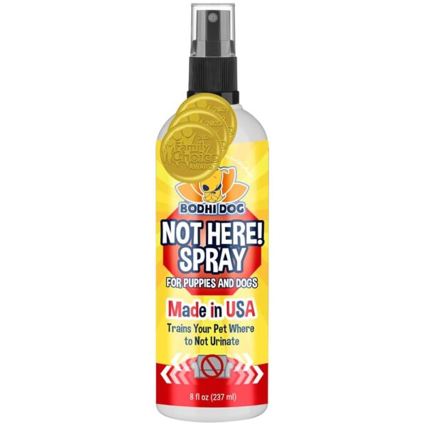 Bodhi Dog Not Here Spray - Trains Your Pet Where Not to Pee Indoors or Outdoors - Anti Marking Deterrent for Furniture, Carpet and Floor - Training Corrector for Puppies & Dogs...