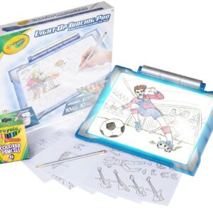 Crayola Light Up Tracing Pad - Blue, Tracing Light Box for Kids, Drawing Pad, Toys for Kids, Gift for Boys & Girls, Ages 6, 7, 8