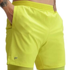 Fabletics Men's The Fundamental Short (Lined), Workout, Running, Training, Gym, Yoga, Ultra Lightweight, Athletic