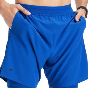 Fabletics Men's The Fundamental Short (Lined), Workout, Running, Training, Gym, Yoga, Ultra Lightweight, Athletic