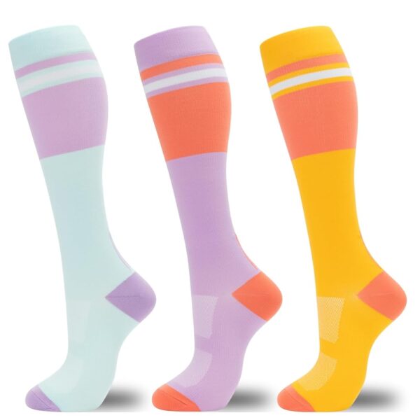 fenglaoda Compression Socks for Women Men 3 Pairs Graduated Compression Support Circulation Socks for Nurses