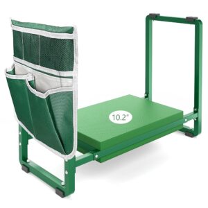 FLINTER 10.2" Wider Garden Kneeler and Seat, 2025 Upgraded Heavy Duty Gardening Bench Stool Kneeler - Gardening Kneeling Bench for Women, Grandparents, Gardeners, Garden Stool...