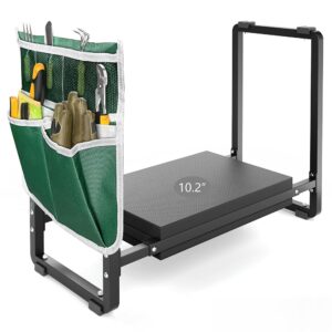 FLINTER 10.2" Wider Garden Kneeler and Seat, Upgraded Heavy Duty Thick Gardening Bench for Kneeling and Seat - Garden Tools with Bags, Gardening for Women, Grandparents, Mom &...
