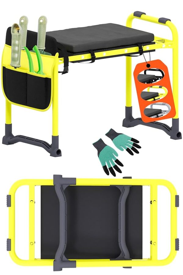 Garden Kneeler and Seat-Kneeler and Stool for Gardening,Garden Kneeling Bench with Handles Home and Garden Trends Kneeler Gardening Bench Kneeler and Seat for Seniors Gardening...