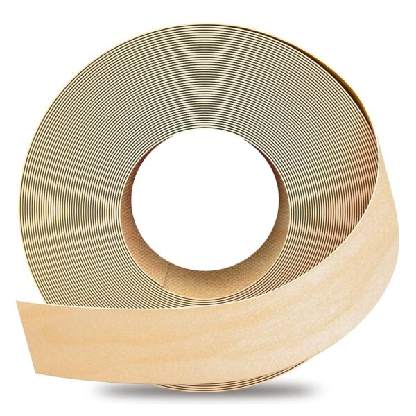 GSCIT Club Birch Edge Banding, 2 inch x 25ft roll of Veneer Edge Banding Preglued Flexible, Real Wood Tape Banding
