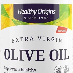 Healthy Origins Olive Oil, 1250 mg - Heart Health Supplement with Organic Cold-Pressed Extra Virgin Olive Oil - Gluten-Free Supplements for Men & Women - 120 Softgels