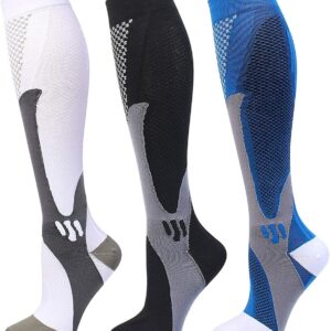 HYRIXDIRECT Compression Socks for Men Women 20-30 mmHg Compression Socks for Sports Support Socks