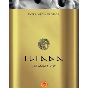 Iliada Kalamata PDO Extra Virgin Olive Oil | First Cold Press | Polyphenol Rich from Greece | Single Region 100% Greek | Chef's Favorite | Single Variety Koroneiki, 3 Liters