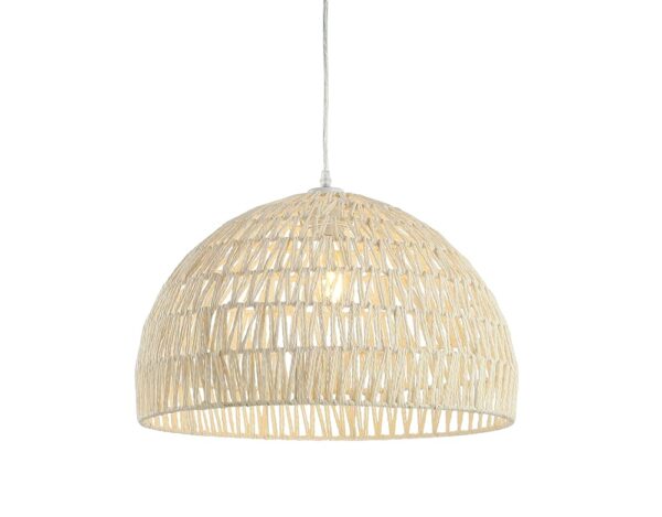JONATHAN Y JYL6504A Campana 20" 1-Light Bohemian Modern Woven Rattan/Iron LED Pendant Farmhouse Coastal Adjustable Dining Room Living Room Kitchen Island Foyer Bedroom Hallway,...