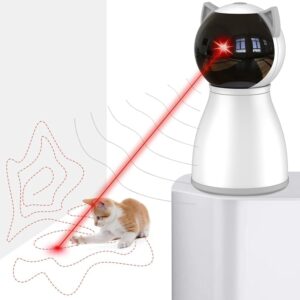 Laser Cat Toys for Indoor Cats,The 4th Generation Real Random Trajectory Motion Activated Rechargeable Automatic Cat Laser Toy,Interactive Cat Toys for Bored Indoor Adult...