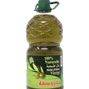 Mabrouka Moroccan Virgin Olive Oil, First Cold Pressed, (2 Liters) 68 Fl Oz