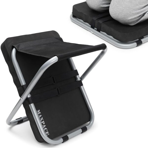 MAXPACE Garden Kneeling Pad and Foldable Gardening Stool 2 in 1, Extra Thick Soft Water-Resistant Comfortable Durable Foam Knee Pad Mat Cushion Garden Kneeler and Seat for...
