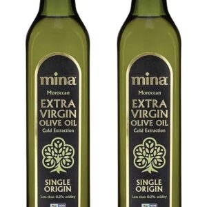 Mina Extra Virgin Olive Oil, Single Origin, Cold Extracted, Family Harvested, Healthy Moroccan Olive Oil High in Polyphenols – (16.9 Ounces)