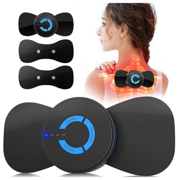 Mini Massager,Rechargeable Intelligent TENS Unit Muscle Stimulator for Pain Relief - FSA or HSA Eligible Deep Tissue EMS Massager Management for Back, Neck, Arm Electronic Pulse...