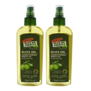 Palmer's Olive Oil Formula Hair Conditioning and Scalp Oil Spray, Hydration and Shine Therapy for Dry or Damaged Hair, Promotes Scalp Health, 5.1 Oz (Pack of 2)