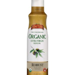 Pompeian USDA Certified Organic Extra Virgin Olive Oil Non-Stick Cooking Spray, Full-Bodied Flavor, Perfect for Salads and Pasta Drizzling, Naturally Gluten Free,...