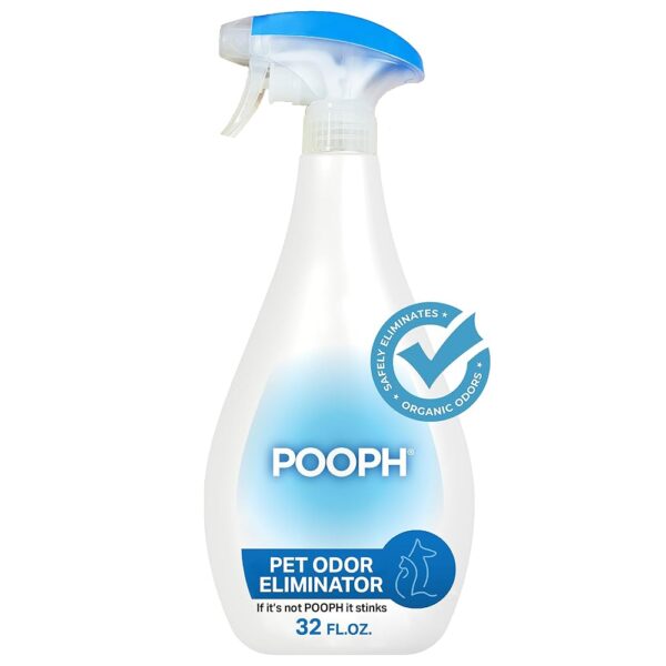 POOPH® Pet Odor Eliminator Spray - Patented NO Fragrance NO Harsh Chemicals Organic Odor Eliminator Works On-Contact Home, Auto, Upholstery, and more Fast Easy Safe for Pets,...