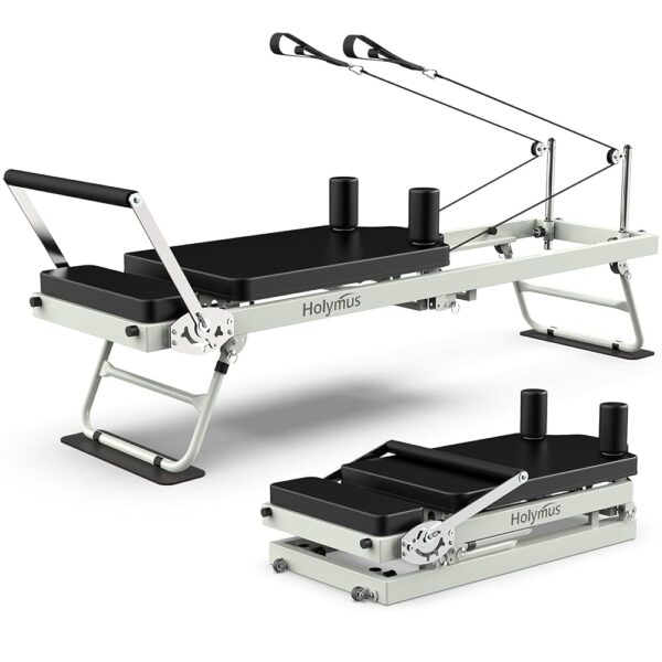 Pro 75" Pilates Reformer Machine, Foldable Pilates Machine Equipment Up to 400LBS, Pilates Equipment for Home Workout