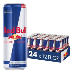 Red Bull Energy Drink with 114mg Caffeine plus Taurine & B Vitamins, 12 Fl Oz, Pack of 24 Cans