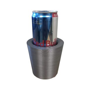 Red Bull Slim Can Cup Holder Adapter (3D Printed in The USA) (Space Grey)