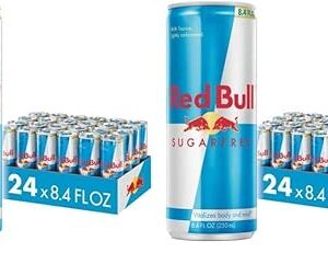 Red Bull Sugar Free Energy Drink, 8.4 Fl Oz, 24 Cans (Pack of 2)