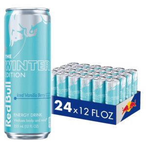 Red Bull Winter Edition Energy Drink, Iced Vanilla Berry, 12 fl.oz. can, Case of 24 cans, with 114mg Caffeine, Taurine & B Vitamins