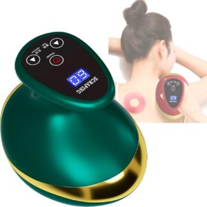 Smart Cupping Therapy Massager, Red Light Therapy, Targeted Relief, 9-Speed Hot Pack, Scraping/Cupping/Massage, Portable (Green)