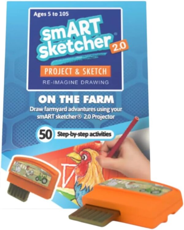Smart Sketcher 2.0 Activity Cartridge, On The Farm, 50 Step-by-Step Activities, Ages 5+