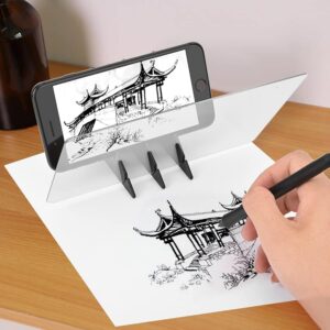 Smart Sketcher Projector, Stencil Board Light, Drawing Sketch Mirror Keyboard Box Tracing Reflection Phone Dimming