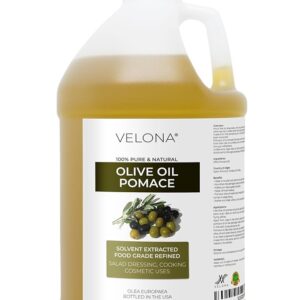 velona Olive Pomace Oil 64 Fl Oz | 100% Pure and Natural Carrier Oil | Refined | Cooking, Skin, Hair, Body & Face Moisturizing | Use Today - Enjoy Results